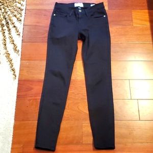 Frame denim skinny black jeans
